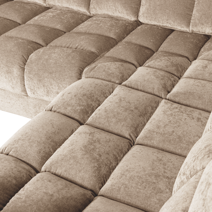 WOOOD Second Date Hoekbank Rechts - Vintage - Nougat