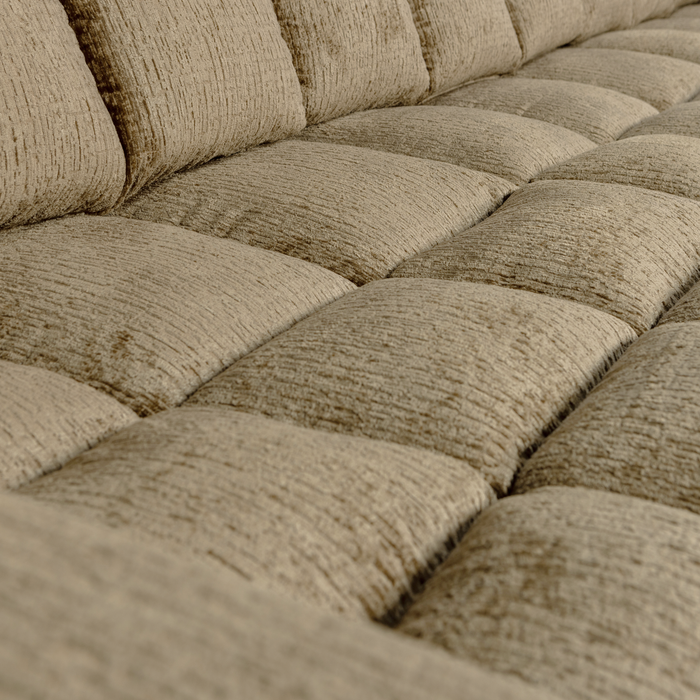 WOOOD Second Date Chaise Longue Rechts - Structure Velvet - Wheatfield