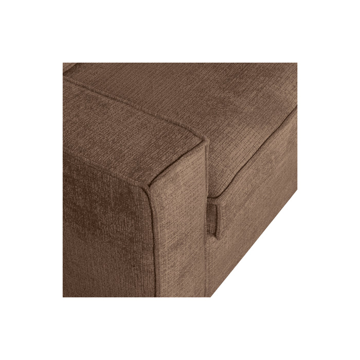 WOOOD Hoekbank Rechts Hajo - Chenille - Mud - 84x283x197