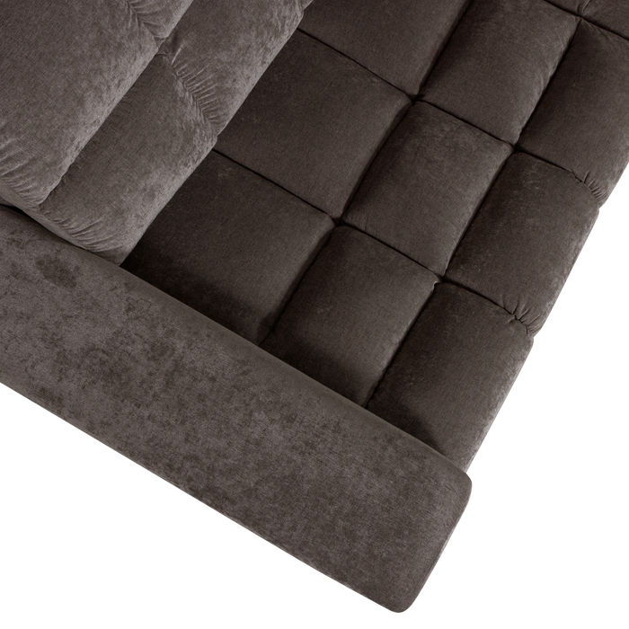 WOOOD Second Date Hoekbank Rechts - Vintage - Warm Grijs