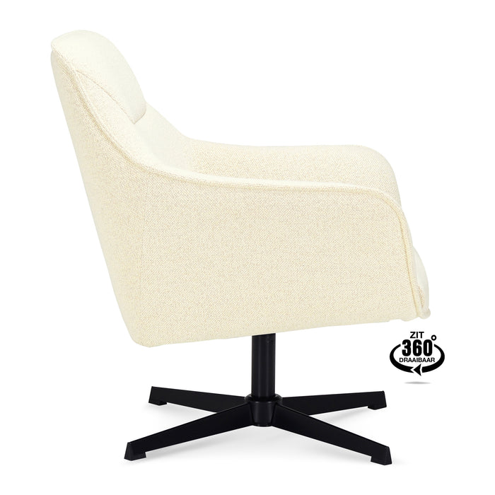 by fonQ Mosey Draaibare Fauteuil - Crème