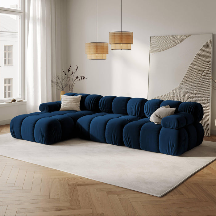 Milo Casa Tropea Modulaire Hoekbank 4-zits - Links - Koningsblauw