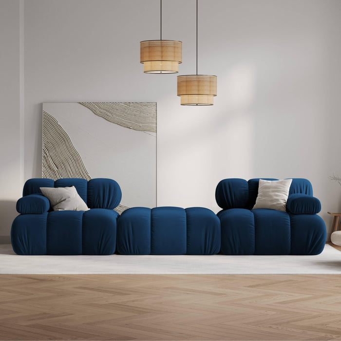 Milo Casa Tropea Modulaire 2-zitsbank met Hocker - Koningsblauw