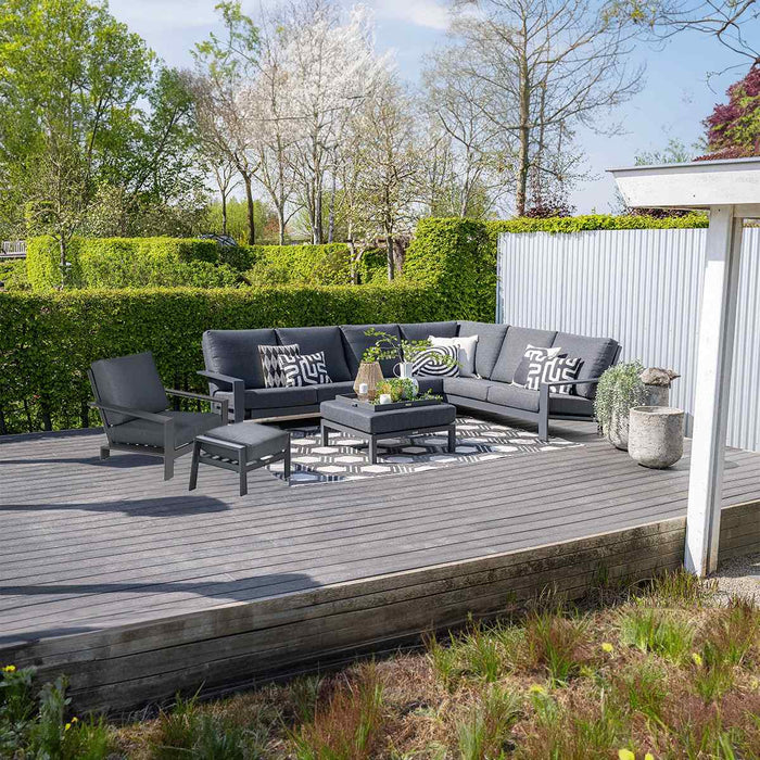 Coba loungeset 7-delig - zwart