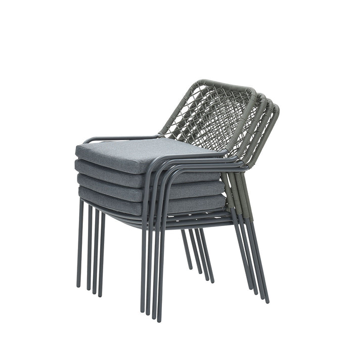 Garden Impressions Ross tuinstoel mosgroen - 4 stuks