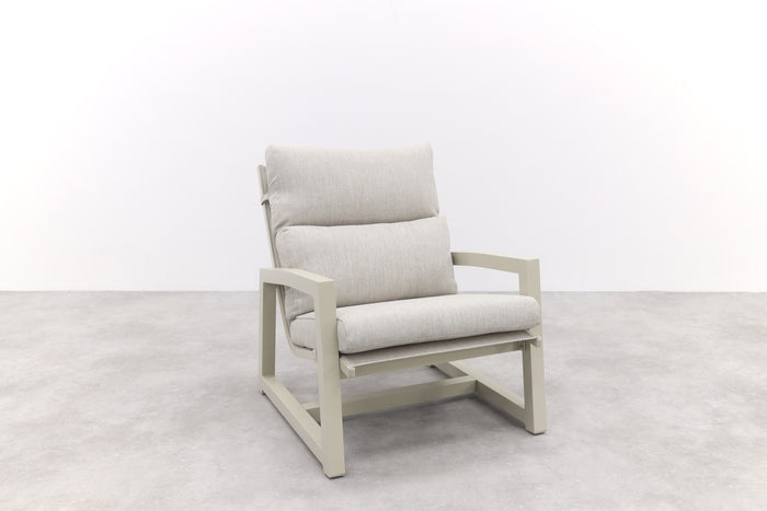 Hartman Gio loungestoel + voetenbank - Zand