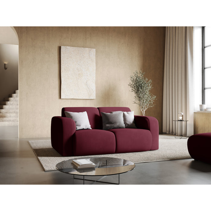 Windsor & Co Lola 2-zitsbank - Chenille - Bordeauxrood