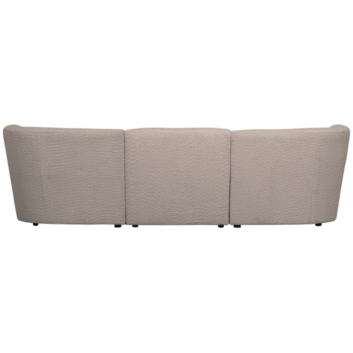 WOOOD Coco 3-Zits Bank - Bouclé - Zand - 70x227x72