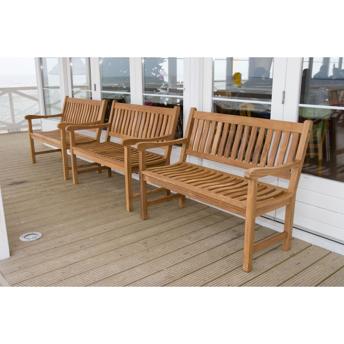 WOOOD Comfort Tuinbank 2-Zits - Teak - Naturel - 95x123x57