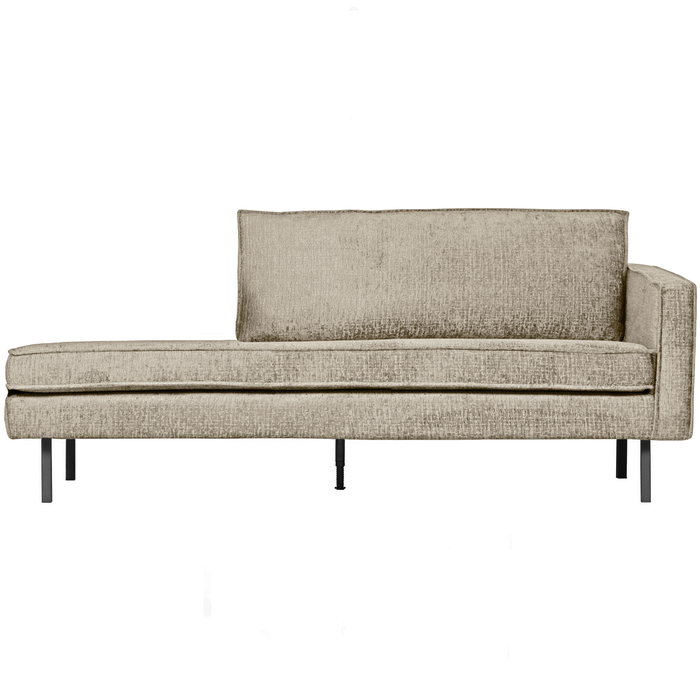 WOOOD Daybed Right Rodeo - Velvet - Wheatfield - 85x203x86