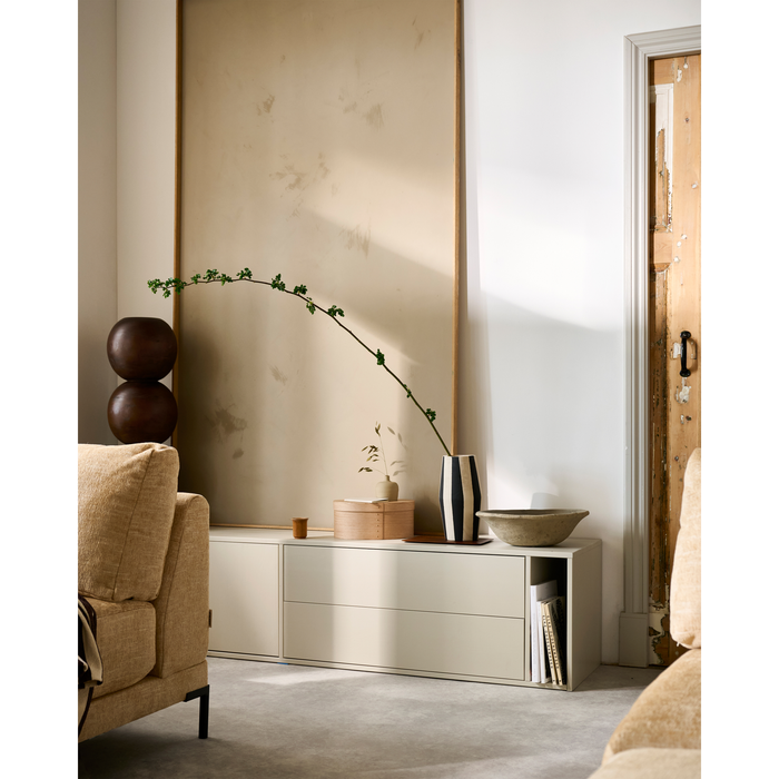 vtwonen Settle Down TV-meubel - Grenenhout - Dust - 45x200x44