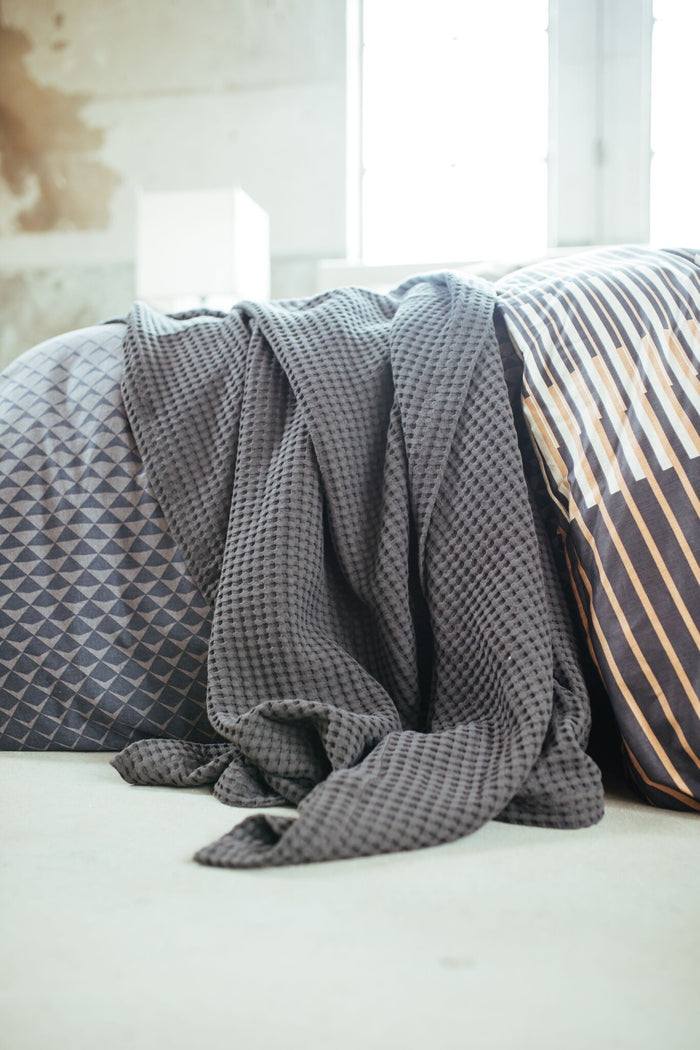 Dekbedovertrek Diamonds Off Black 240x220 Cm