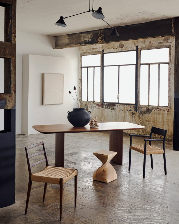 Kave Home - Litto tafel van walnootfineer 200 x 100 cm