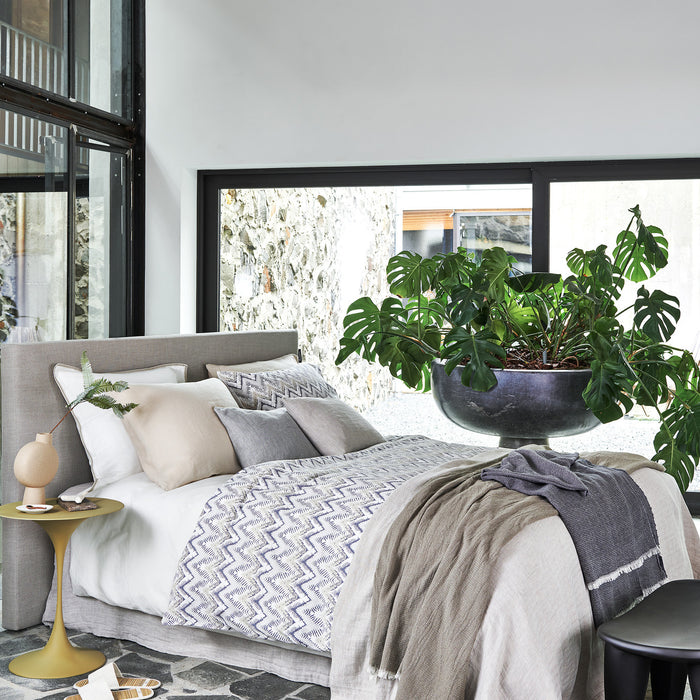 Dekbedovertrek Pure 61 Multi | 140 x 200|220 cm | Grijs | Wit | Katoen