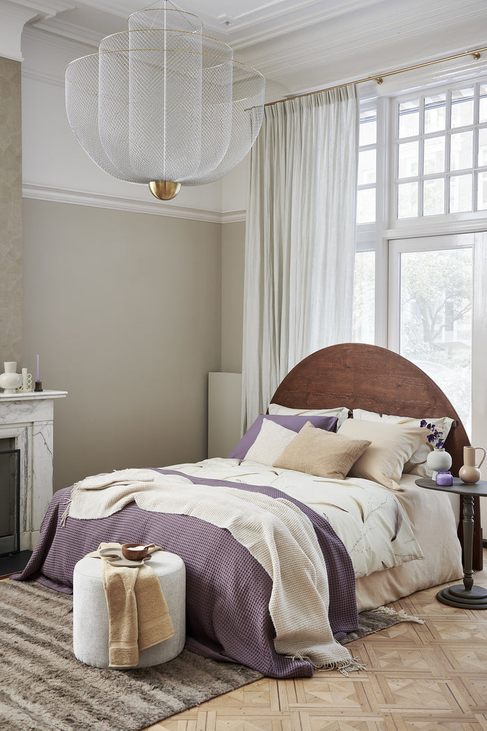 Dekbedovertrek Light Feather Cream Tan 200x220 Cm