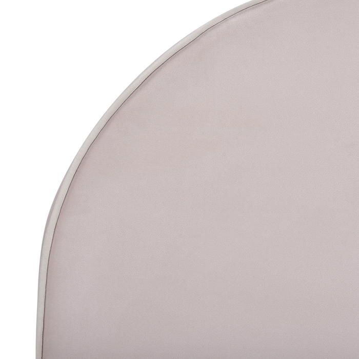 Beliani - NOZAY - Eenpersoonsbed - Pastelroze - 90 x 200 cm - Fluweel