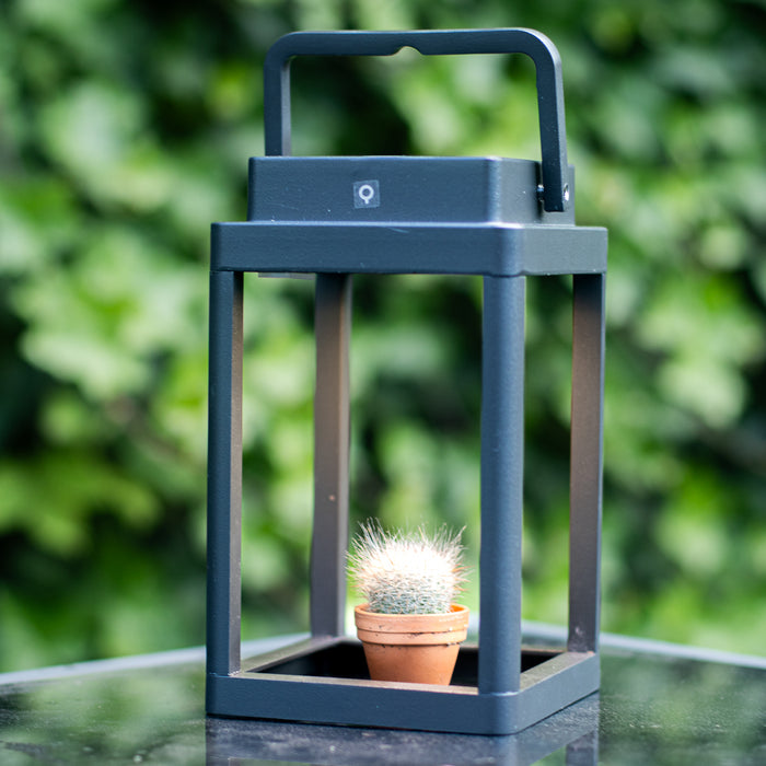 QAZQA Buiten tafellamp donkergrijs incl. LED oplaadbaar - Yara