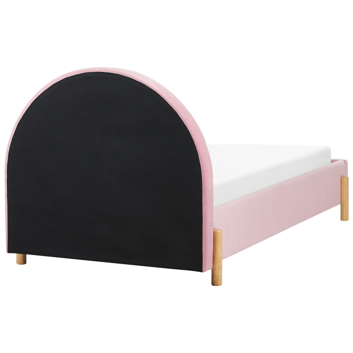 Beliani - ANET - Bed - Roze - 90 x 200 cm - Fluweel