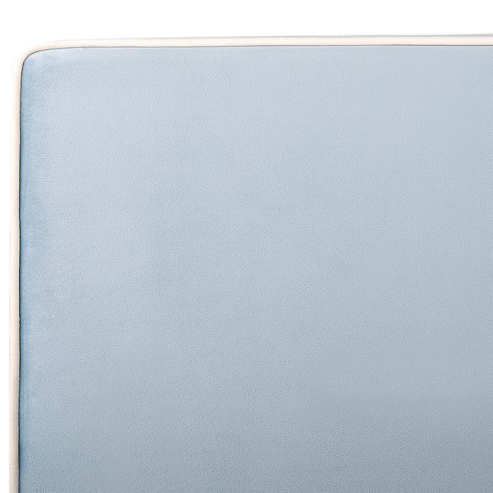 Beliani - TEENIE - Eenpersoonsbed - Lichtblauw - 90 x 200 cm - Fluweel