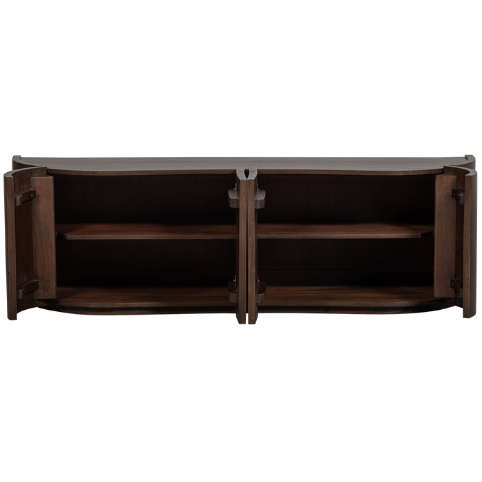 WOOOD Sense Dressoir 4-Deurs - Mango - Walnoot - 50x160x46