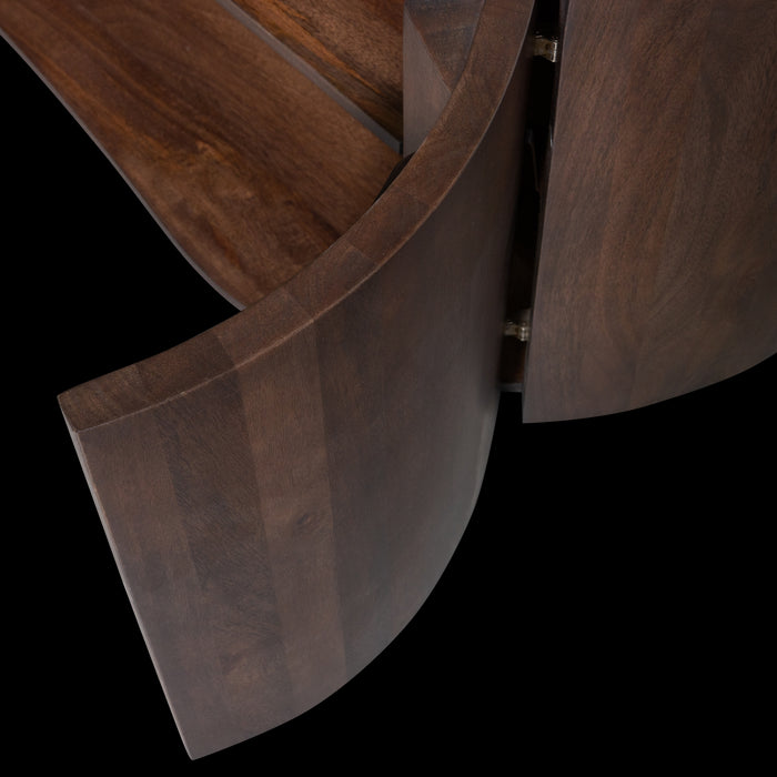 WOOOD Sense Dressoir 4-Deurs - Mango - Walnoot - 50x160x46