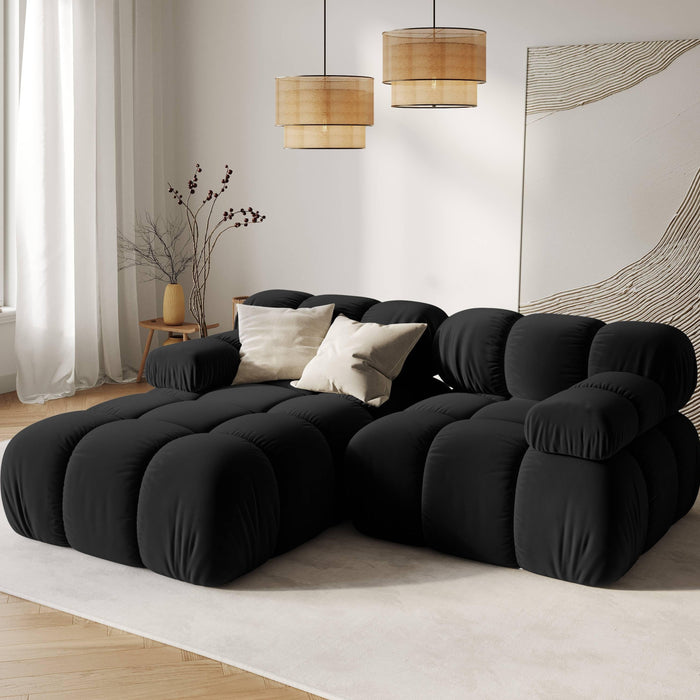 Milo Casa Tropea Modulaire Hoekbank 2,5-zits - Links - Zwart