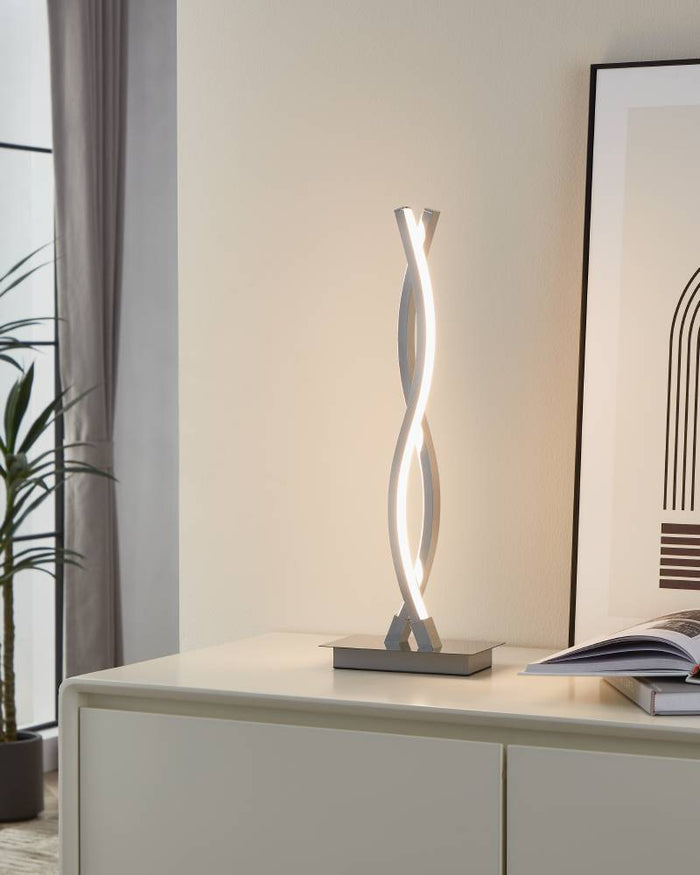 EGLO Lasana 2 Tafellamp - LED - 46 cm - Grijs|Wit