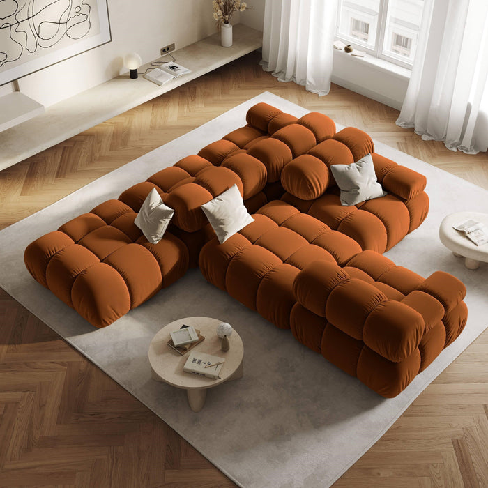Milo Casa Tropea Modulair Bank Element - Hocker - Terracotta