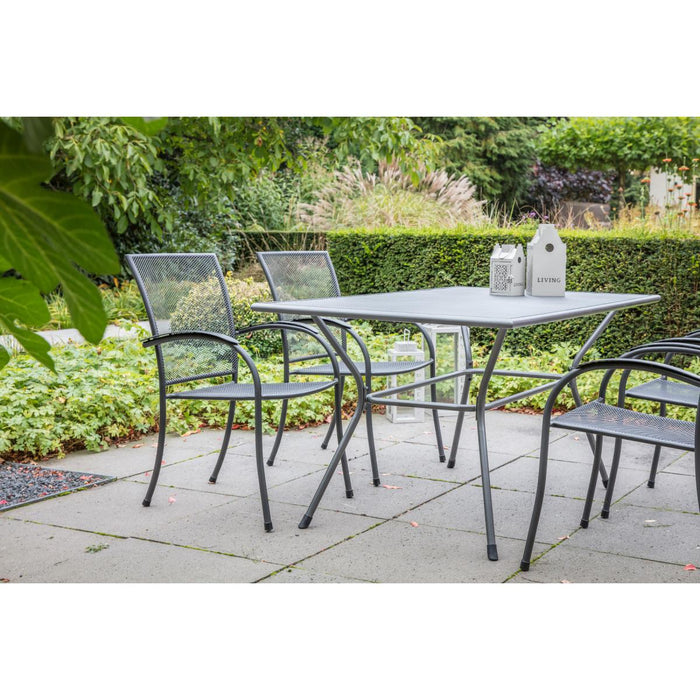 Nordic dining tuintafel | strekmetaal | 145x90cm