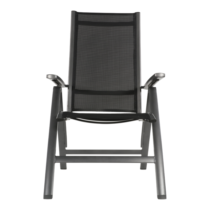 Reno dining tuinstoel | textileen | verstelbaar | antraciet