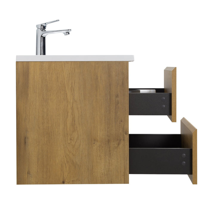 Badplaats Badkamermeubel Set Angela 60 cm - Eiken - Badmeubel