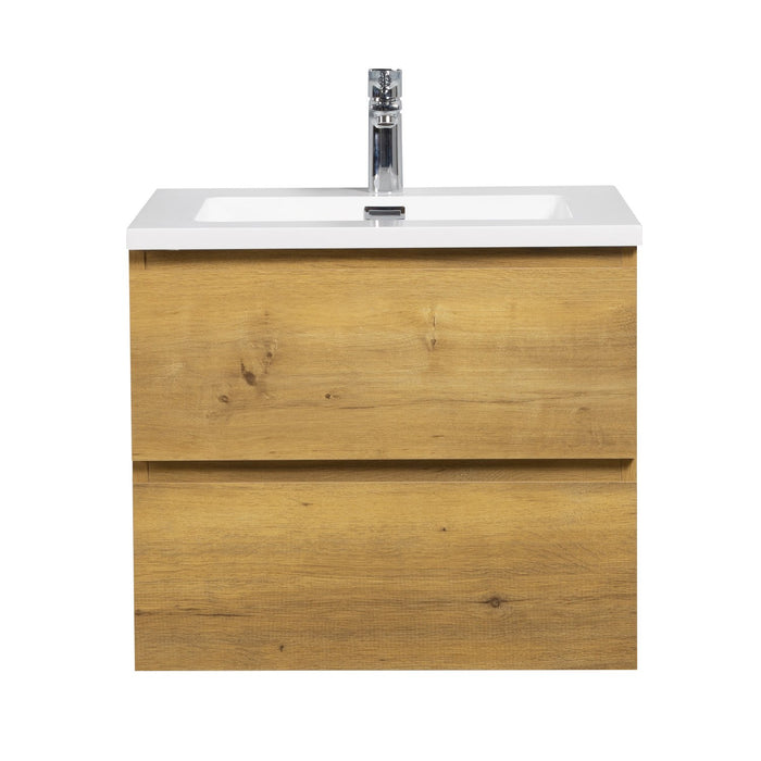 Badplaats Badkamermeubel Set Angela 60 cm - Eiken - Badmeubel