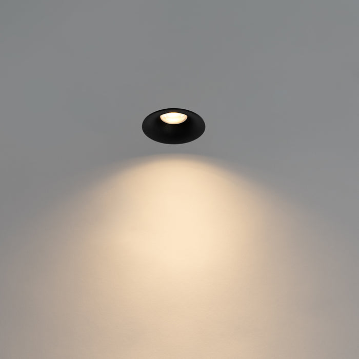 QAZQA Moderne inbouwspot zwart GU10 50mm - Gijs