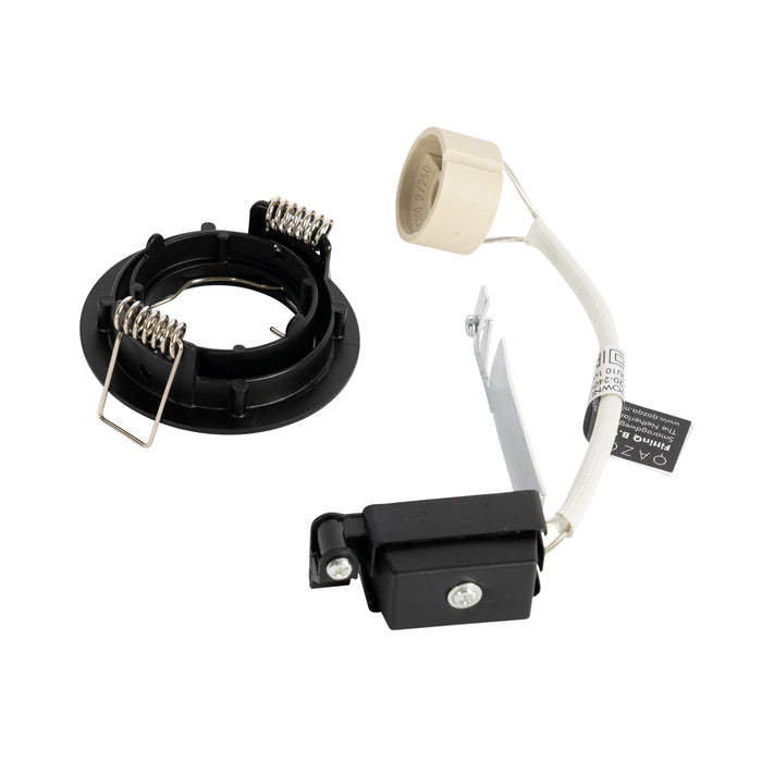 QAZQA Moderne inbouwspot zwart 35 mm kantelbaar - Edu