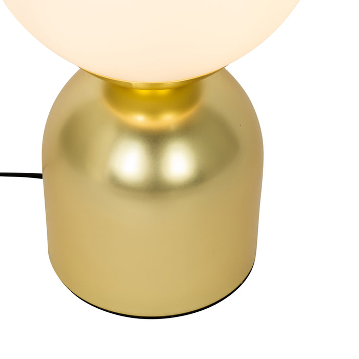 QAZQA Hotel chique tafellamp goud met opaal glas - Pallon Trend