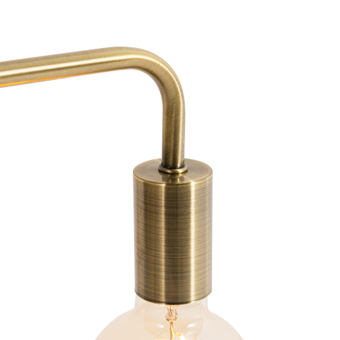 QAZQA Moderne tafellamp brons - Facil