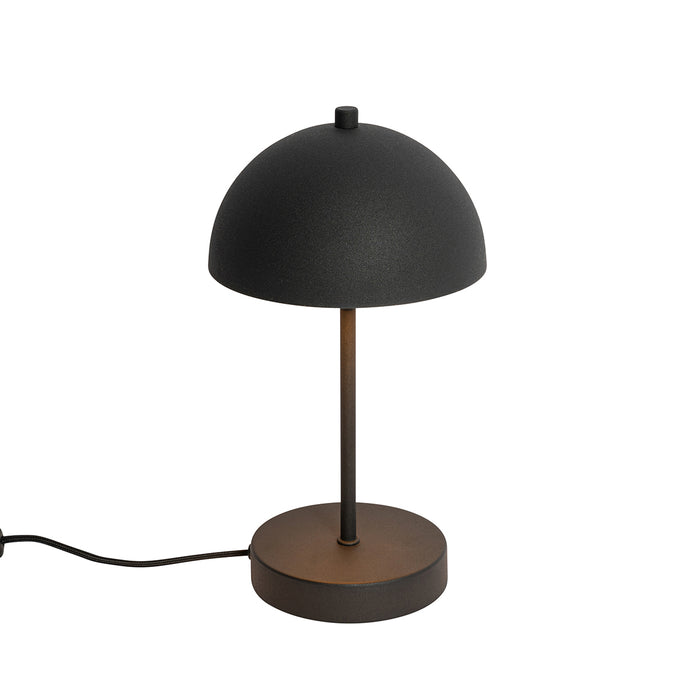QAZQA Retro tafellamp mushroom zwart met goud - Magnax Mini