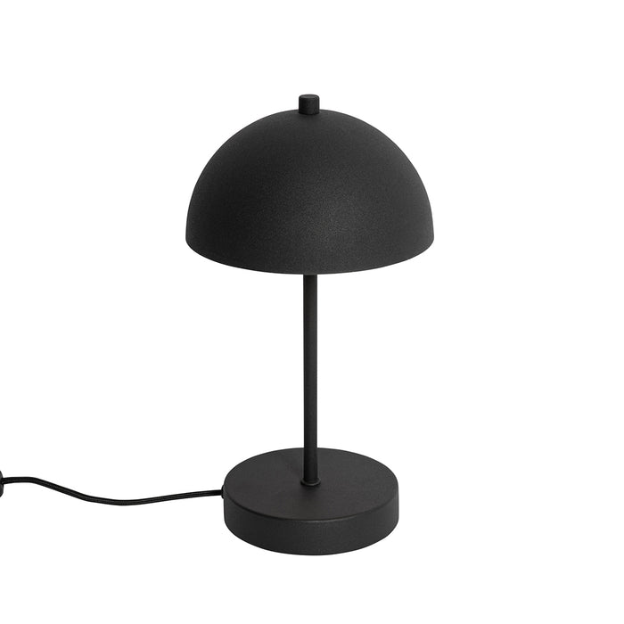 QAZQA Retro tafellamp mushroom zwart met goud - Magnax Mini