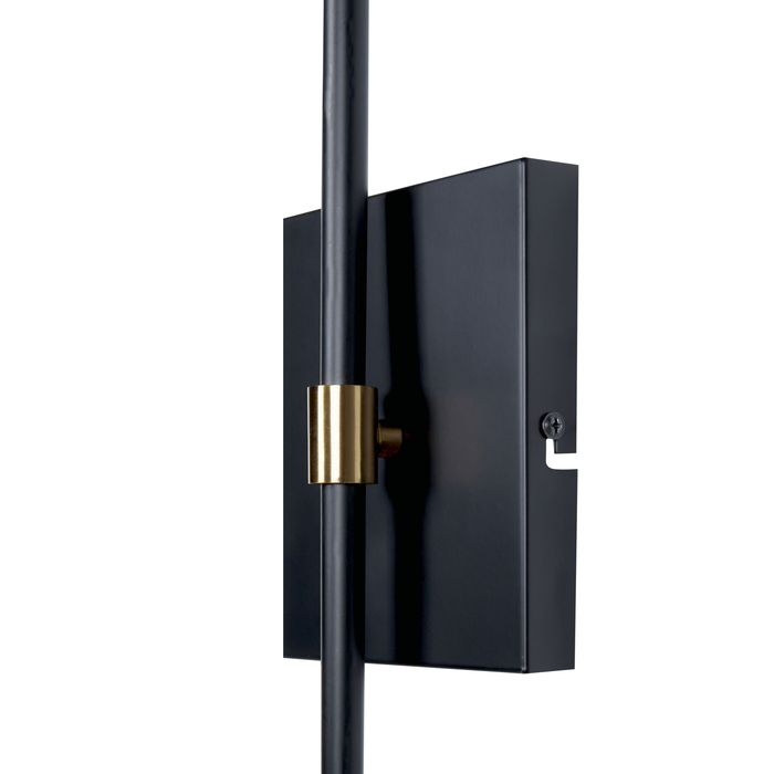 Beliani - MELAWI - Wandlamp - Zwart - Metaal