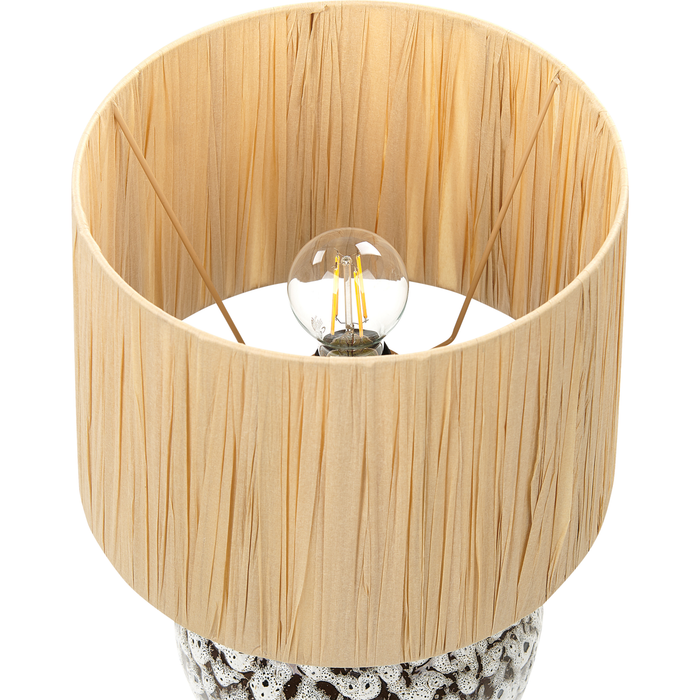 Beliani - YUNES - Tafellamp - Zwart|Wit - Keramiek