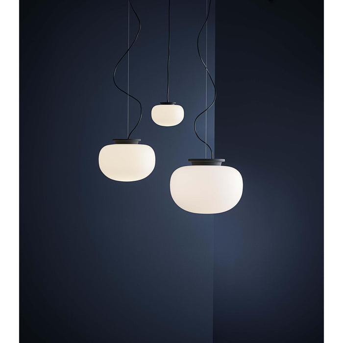 Frandsen Supernate hanglamp Ø28 opal white|black