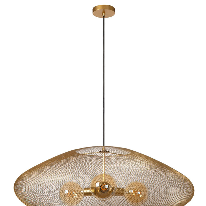 Lucide MESH Hanglamp - Mat Goud | Messing