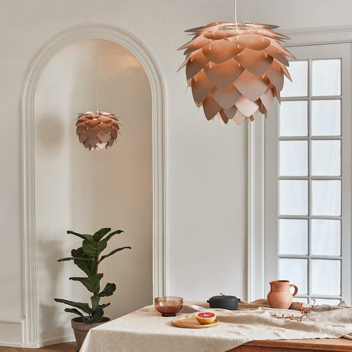 Umage Aluvia Mini hanglamp brushed bronze - met koordset zwart - Ø 40