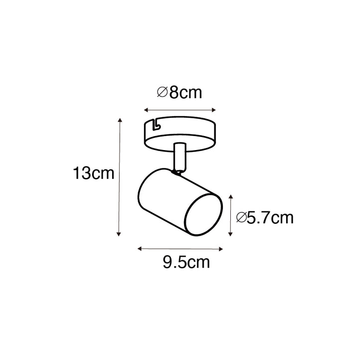 QAZQA Smart spot messing verstelbaar incl. Wifi GU10 - Jeana