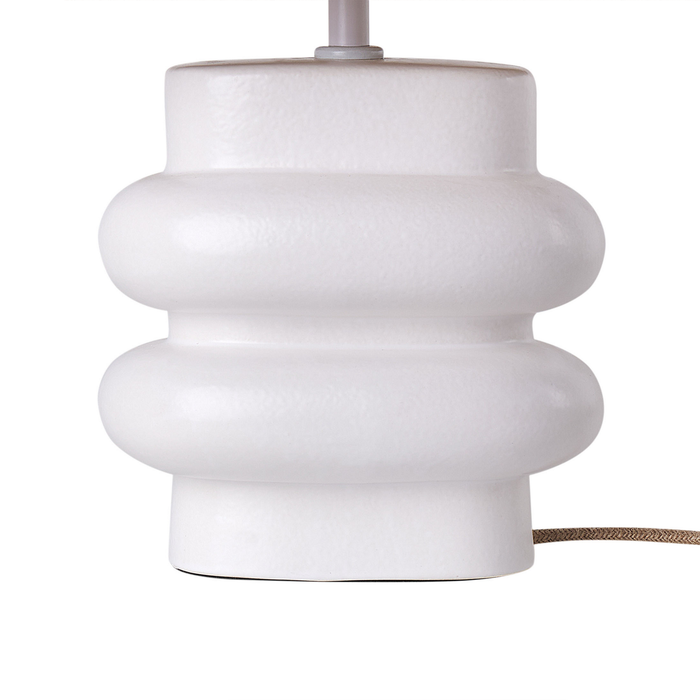 Beliani - JUDY - Tafellamp - Wit - Keramiek