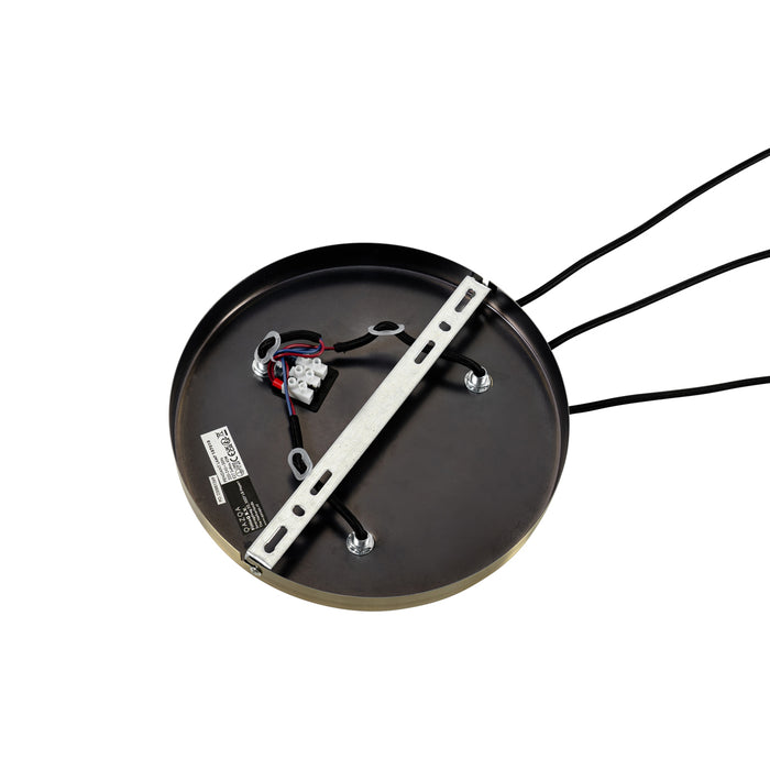 QAZQA Industriële hanglamp brons 3-lichts - Facil