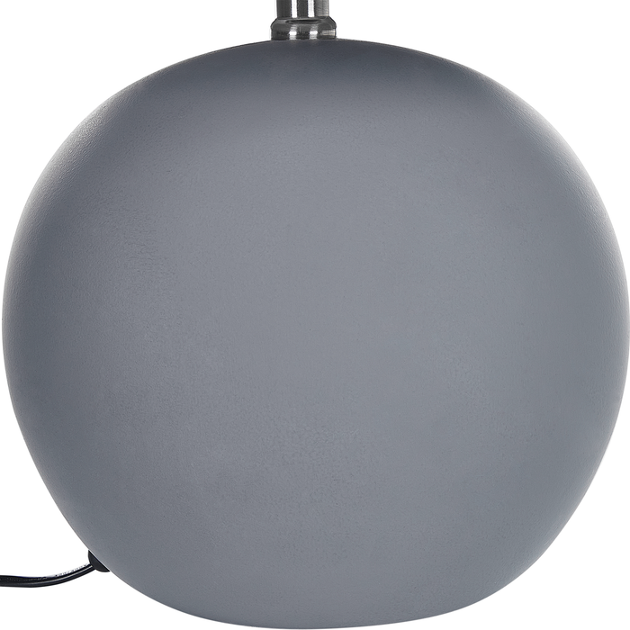 Beliani - AREOSO - Tafellamp - Grijs - Keramiek