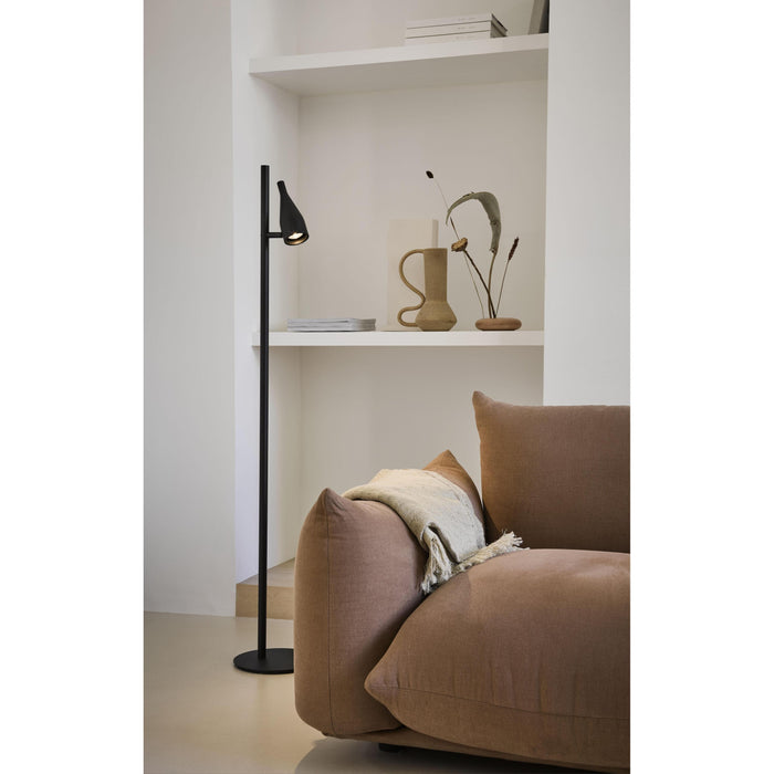 Timber Lounge Single vloerlamp LED walnoot