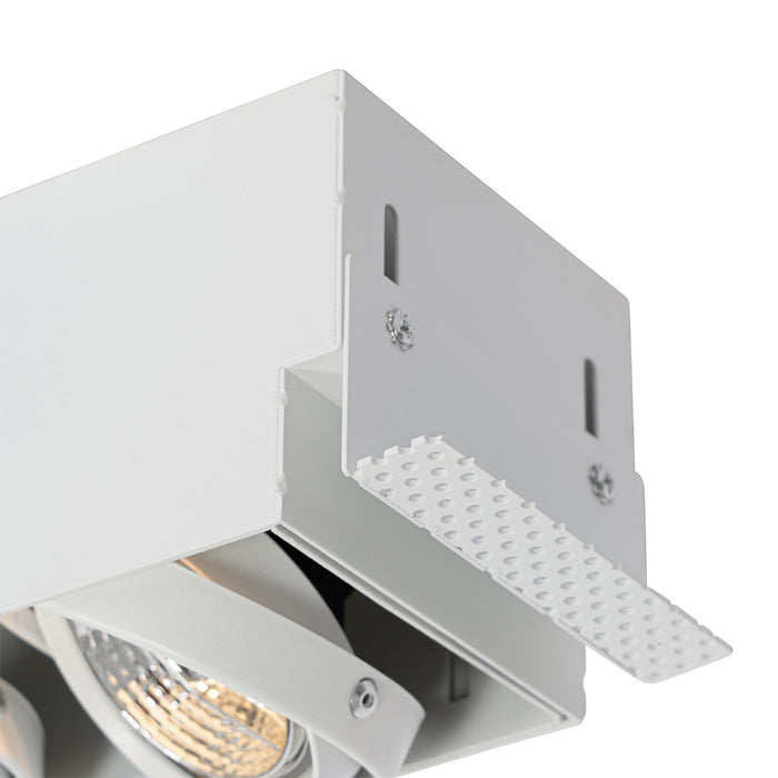 QAZQA Inbouwspot wit GU10 AR70 trimless 3-lichts - Oneon