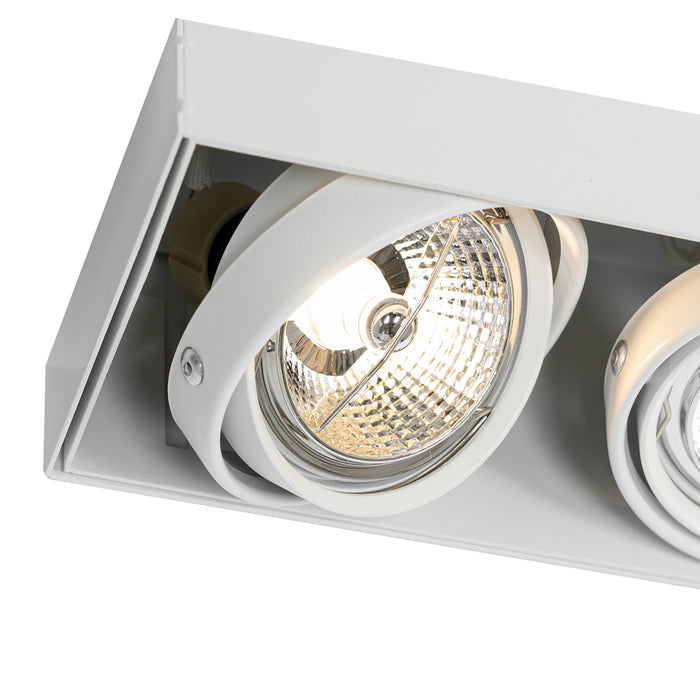 QAZQA Inbouwspot wit GU10 AR70 trimless 3-lichts - Oneon